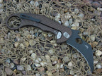 lionSteel Cutlery L.E.One Karambit Framelock Earth Brown Anodized Aluminum Handles CPM Magnacut Steel LE1AEB image 1