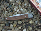 lionSteel Cutlery 2 Blade Jack Titanium Bolsters Santos Wood Handles M390 Steel JK2ST image 2