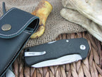 Lion Steel TM1 blade Monolithic Carbon Fiber handles Sleipner steel TM1-CS image 1