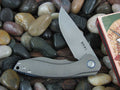 MKM Viper Voxnaes Timavo Linerlock Stonewash Titanium Handles Stonewash M390 Steel MKVP02TSW image 0