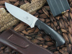 Arno Bernard Cutlery Hippo Giant Ebony Wood handles N690 steel 1307 image 0