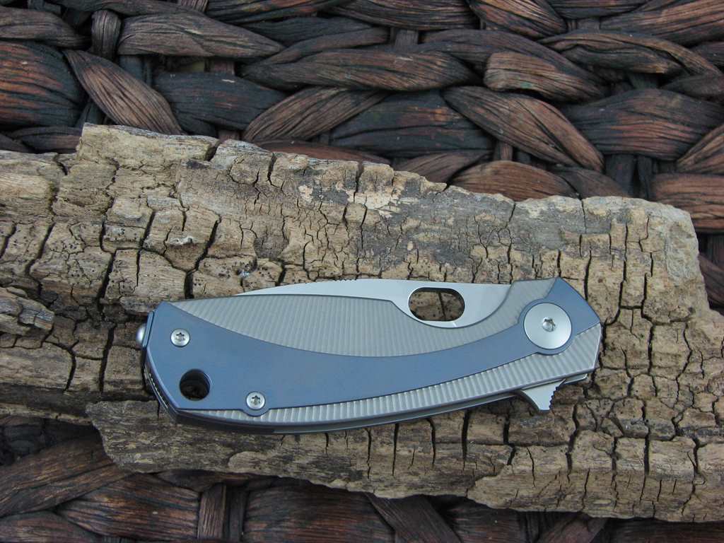 Viper Cutlery Lille Framelock Blue Titanium Handles Satin M390 Steel V5962TIBL image 2