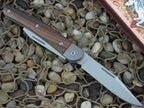 lionSteel Cutlery 2 Blade Jack Titanium Bolsters Santos Wood Handles M390 Steel JK2ST image 1