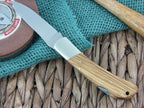 Maserin Cutlery Hunter 1 blade Olive Wood handles 440C steel Satin finish 125-1OL image 1