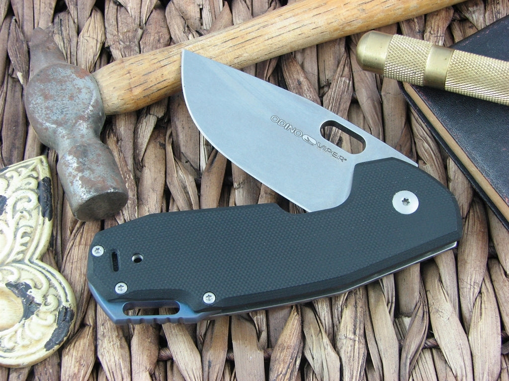 Viper Cutlery Odino Clip Black G10 handles N690 steel Stonewash 5918GB image 0