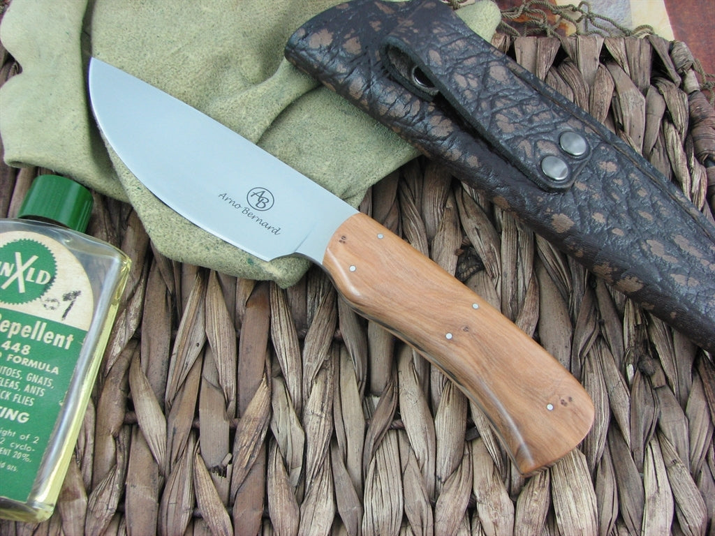 Arno Bernard Knives Warthog Grazer Wild Olive Wood handles N690 steel 3315 image 0