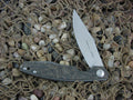 Viper Cutlery Belone Framelock Titanium Frame Dark Matter Gold Carbon Fiber Covers Satin M390 Steel V5970TIFCG image 0