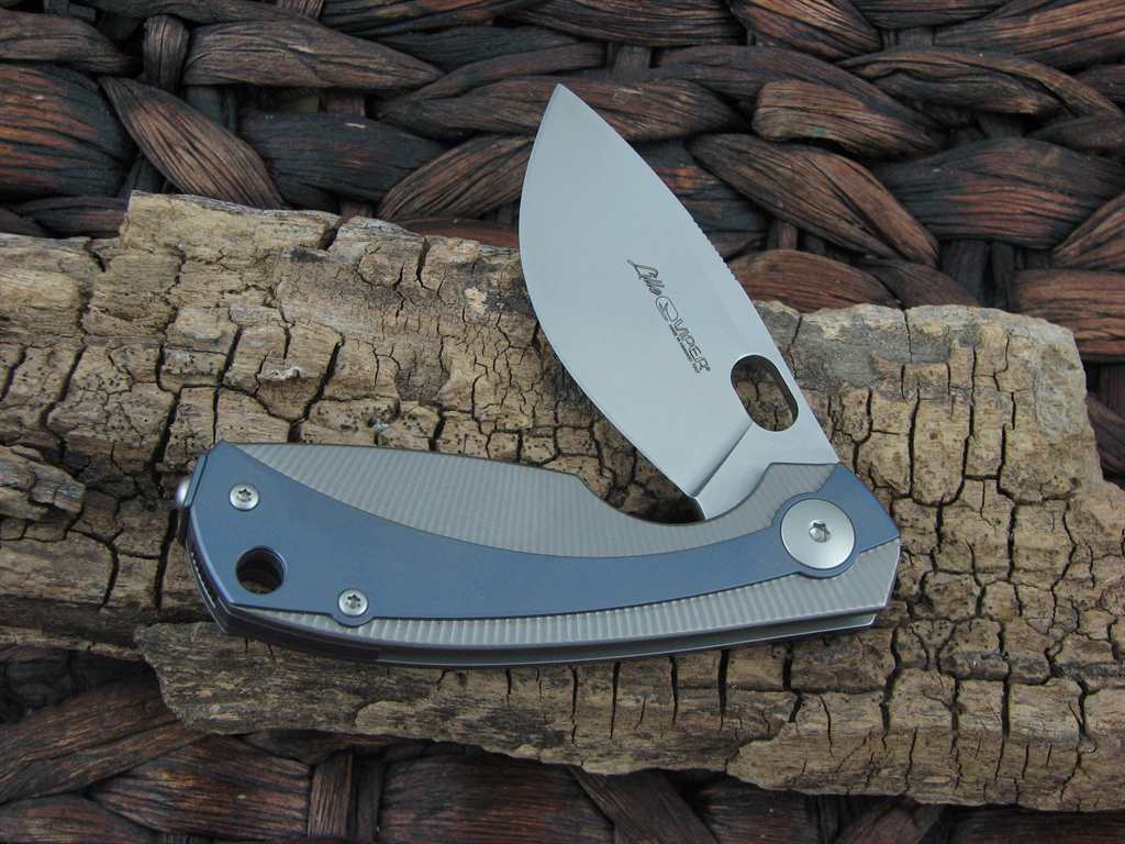 Viper Cutlery Lille Framelock Blue Titanium Handles Satin M390 Steel V5962TIBL image 0