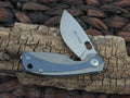 Viper Cutlery Lille Framelock Blue Titanium Handles Satin M390 Steel V5962TIBL image 0
