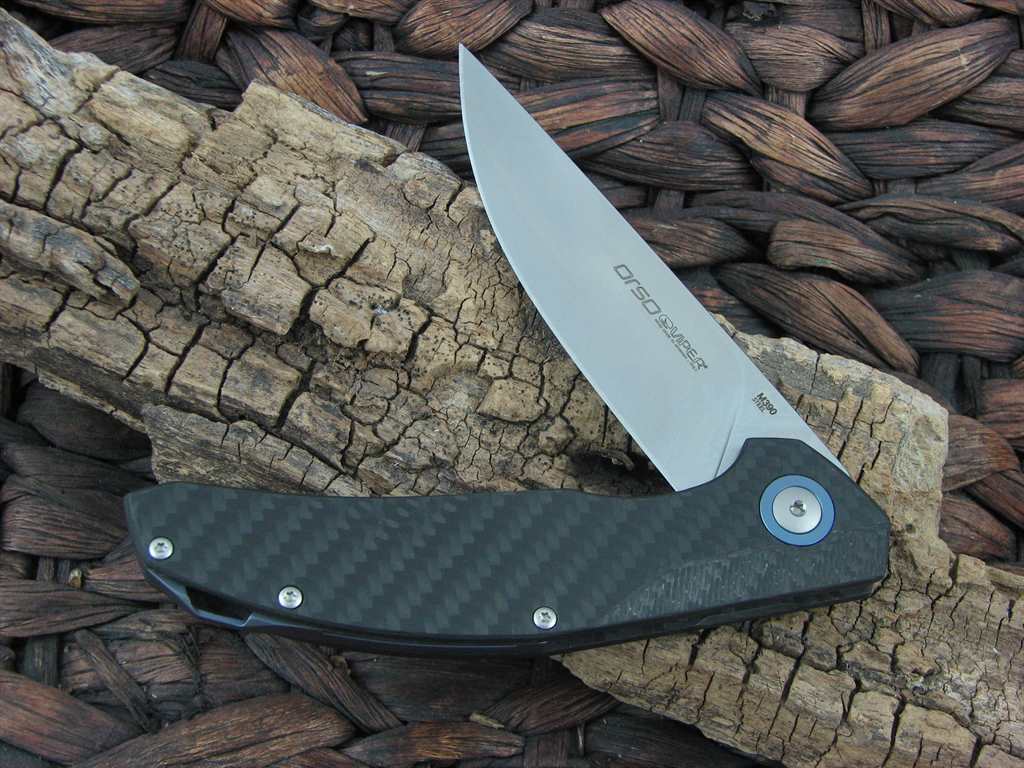 Viper Cutlery Orso Linerlock Carbon Fiber Handles Satin M390 Steel V5966FC image 0