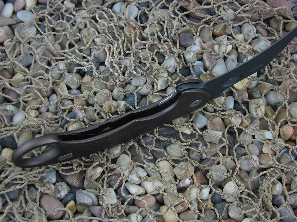 lionSteel Cutlery L.E.One Karambit Framelock Earth Brown Anodized Aluminum Handles CPM Magnacut Steel LE1AEB image 4