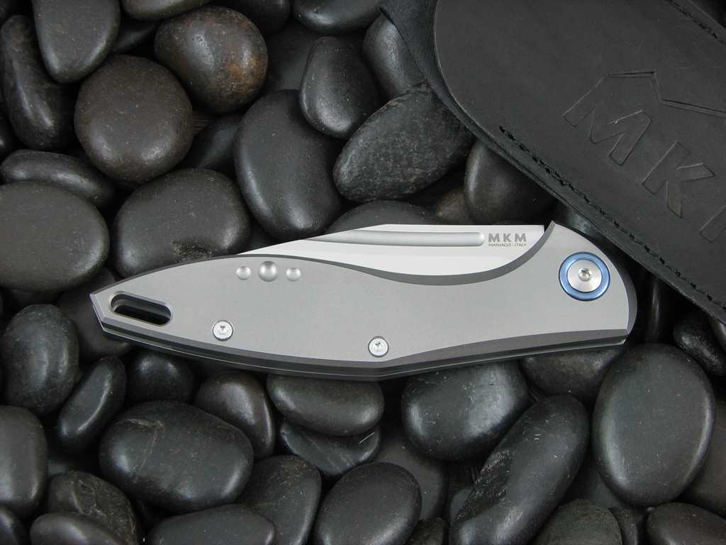 MKM Burnley Mercury Cutlery Fara M390 Clip blade Titanium handles MKMY01T image 2