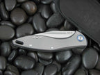 MKM Burnley Mercury Cutlery Fara M390 Clip blade Titanium handles MKMY01T image 2