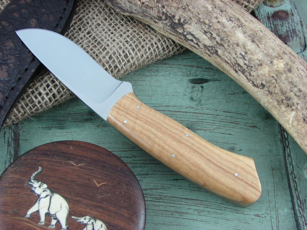 Arno Bernard Knives Wolverine Scavenger Wild Olive Wood handles N690 steel 4615 image 6