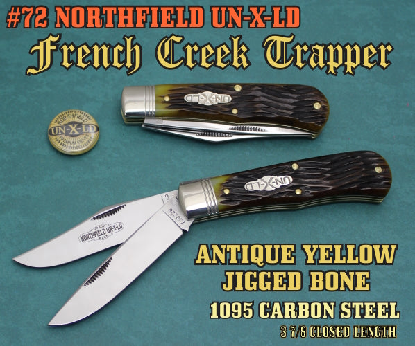 Great Eastern Northfield French Creek Antique Yellow Bone Trapper 728226