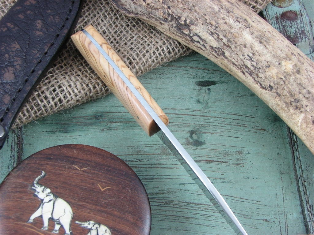 Arno Bernard Knives Vulture Scavenger Wild Olive Wood handles N690 steel 4315 image 5