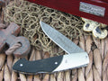 Maserin Cutlery Consoli Ebony Wood handles Damascus steel Raindrop finish 401-DE image 0