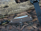Lion Steel Opera Spear blade Palo Santos Wood handles D2 steel 8800ST image 1