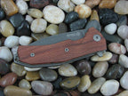 LionSteel KUR Linerlock Santos Wood Handles Stonewash PVD Sleipner Steel KUR-BST image 2