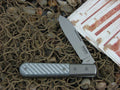 Lion Steel Roundhead Spear Jack White Carbon Fiber Handles M390 Steel CK0111 image 0