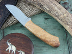 Arno Bernard Knives Wolverine Scavenger Wild Olive Wood handles N690 steel 4615 image 3
