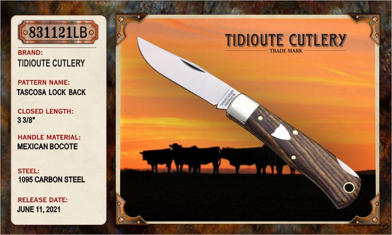 Great Eastern Cutlery Tidioute Bocote Wood Tascosa Lockback 831121LB image 0