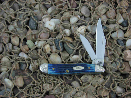 Case Cutlery 2000 Blue Jigged Bone Peanut with TruSharp steel 6220 