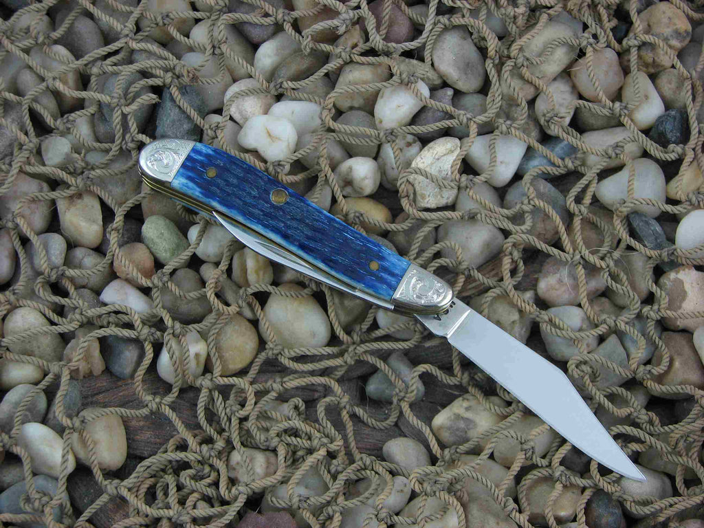 Case Cutlery 2000 Blue Jigged Bone Peanut with TruSharp steel 6220