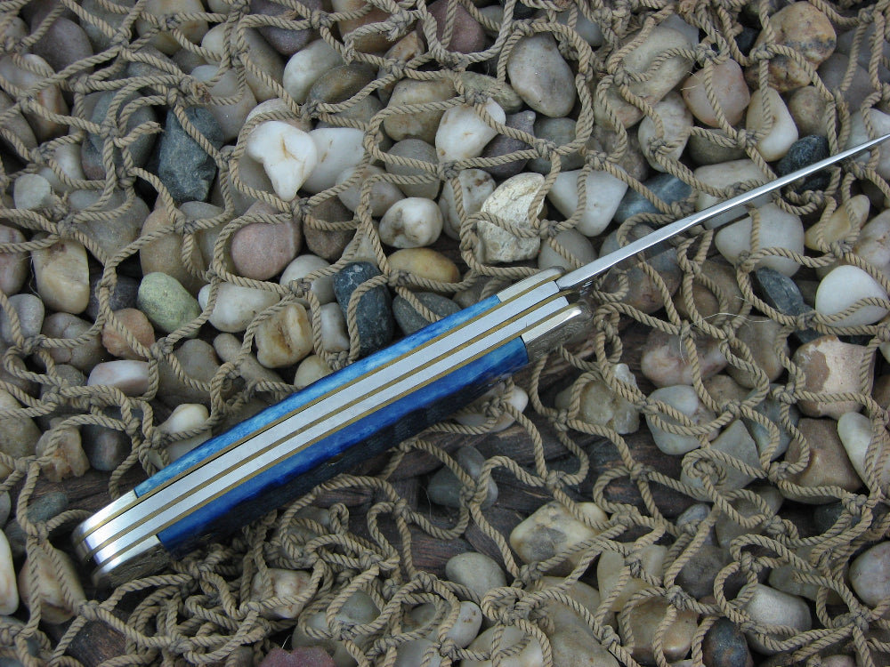 Case Cutlery 2000 Blue Jigged Bone Medium Stockman TruSharp Steel 6318