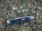 Case Cutlery 2000 Blue Jigged Bone Slimline Trapper TruSharp Steel 61048