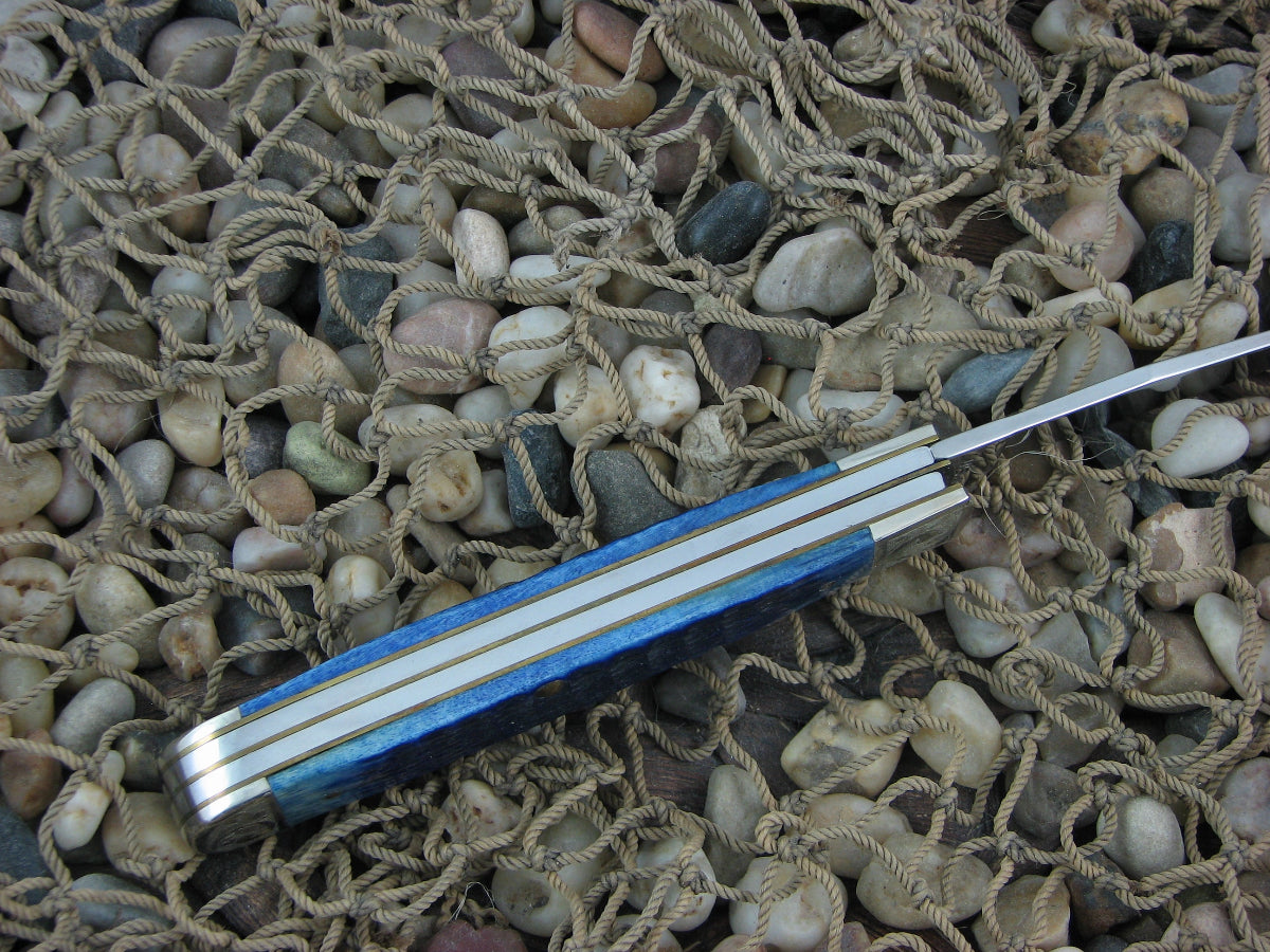 Case Cutlery 2000 Blue Jigged Bone Trapper TruSharp Steel 6254
