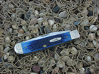 Case Cutlery 2000 Blue Jigged Bone Trapper TruSharp Steel 6254