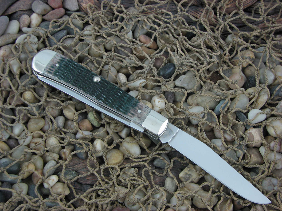 Case Collectors Club 2004 Green Bone Trapper with TruSharp steel 6154 07501 B