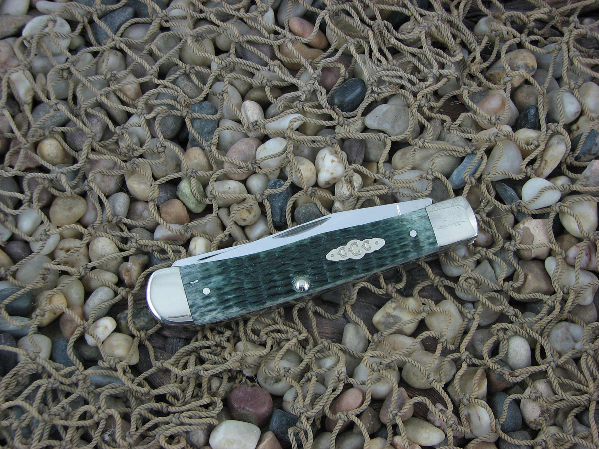 Case Collectors Club 2004 Green Bone Trapper with TruSharp steel 6154 07501 B