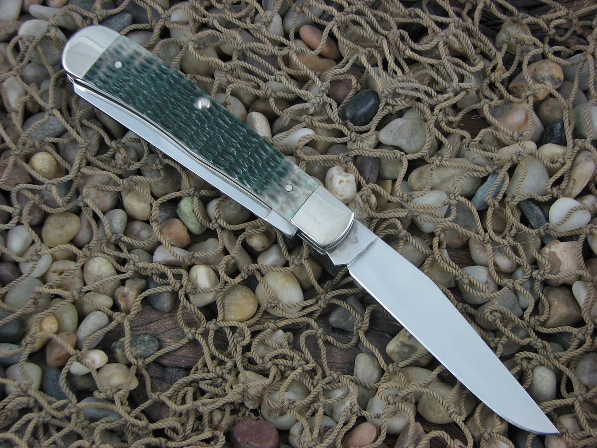 Case Collectors Club 2004 Green Bone Trapper with TruSharp steel 6154 07501 A