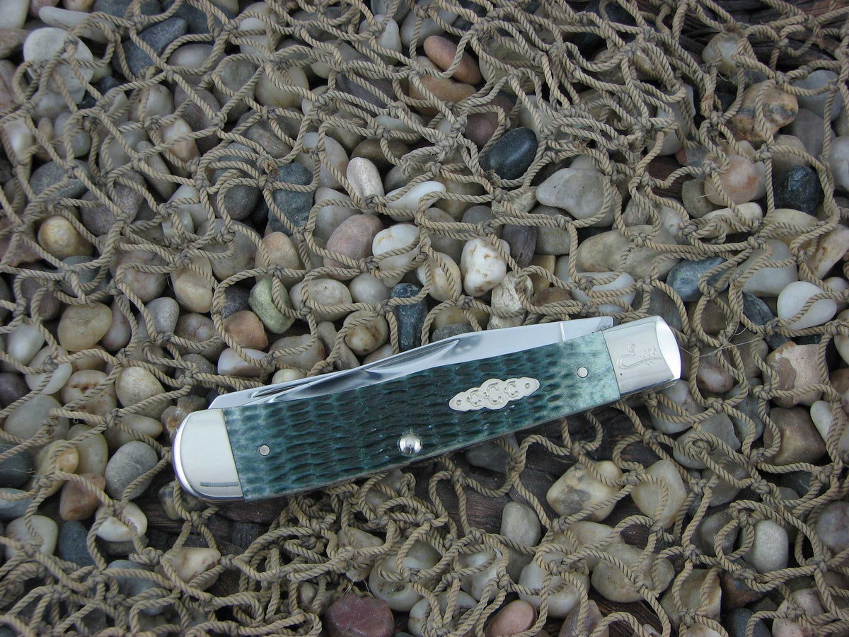 Case Collectors Club 2004 Green Bone Trapper with TruSharp steel 6154 07501 A