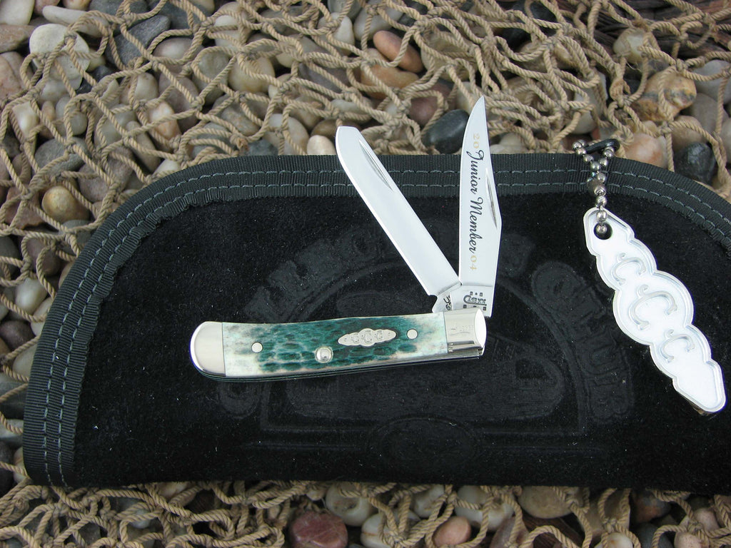 Case Collectors Club 2004 Green Bone Tiny Trapper with TruSharp steel 62154 07500