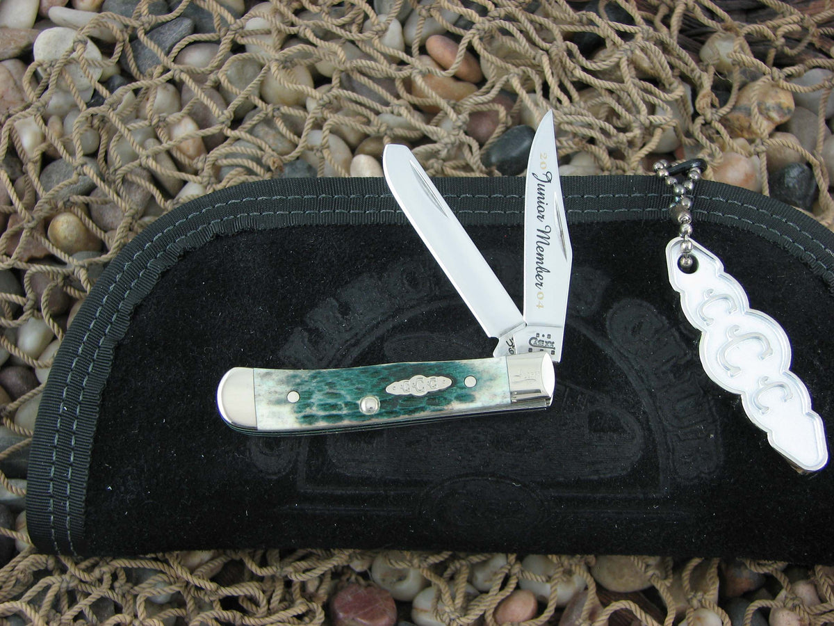 Case Collectors Club 2004 Green Bone Tiny Trapper with TruSharp steel 62154 07500