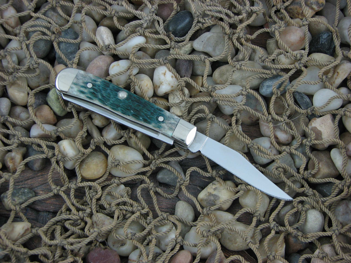 Case Collectors Club 2004 Green Bone Tiny Trapper with TruSharp steel 62154 07500