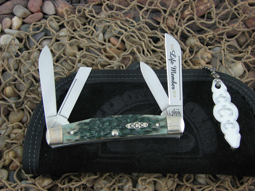 Case Collectors Club 2003 Green Bone Congress with TruSharp steel 64052 01962