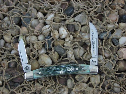 Case Collectors Club 2003 Green Bone Half Congress with TruSharp steel 6268 01960
