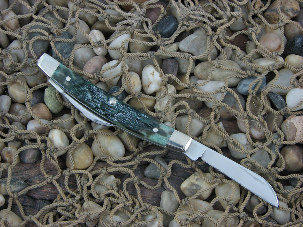 Case Collectors Club 2003 Green Bone Half Congress with TruSharp steel 6268 01960