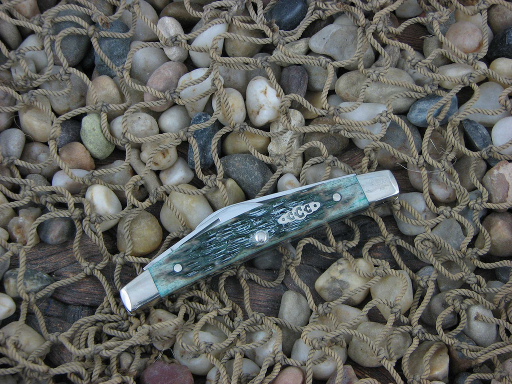 Case Collectors Club 2003 Green Bone Half Congress with TruSharp steel 6268 01960