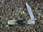 Case Collectors Club 2002 Burnt Moss Bone Cheetah with TruSharp steel 6111.5L 01524