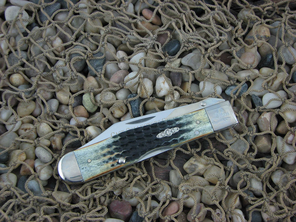 Case Collectors Club 2002 Burnt Moss Bone Cheetah with TruSharp steel 6111.5L 01524