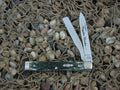 Case Collectors Club 2003 Green Jigged Bone Doctors with TruSharp steel 6285 01961