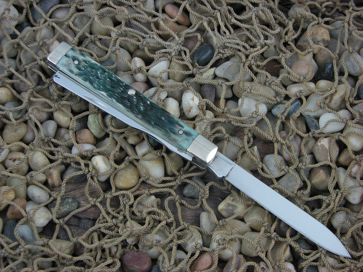 Case Collectors Club 2003 Green Jigged Bone Doctors with TruSharp steel 6285 01961