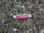 Case Cutlery 2003 Smooth Red Bone Tiny Folding Hunter with TruSharp steel 61165
