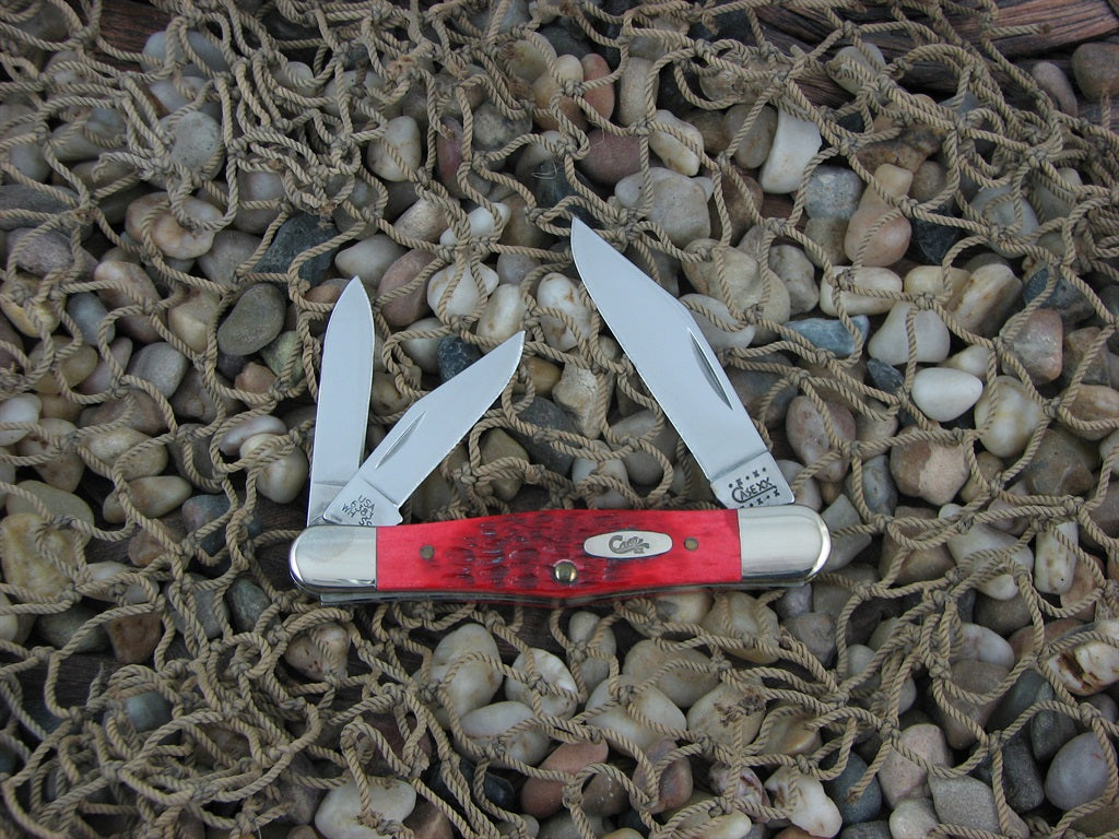 Case Cutlery 2000 Red Bone Whittler with TruSharp steel 6383 