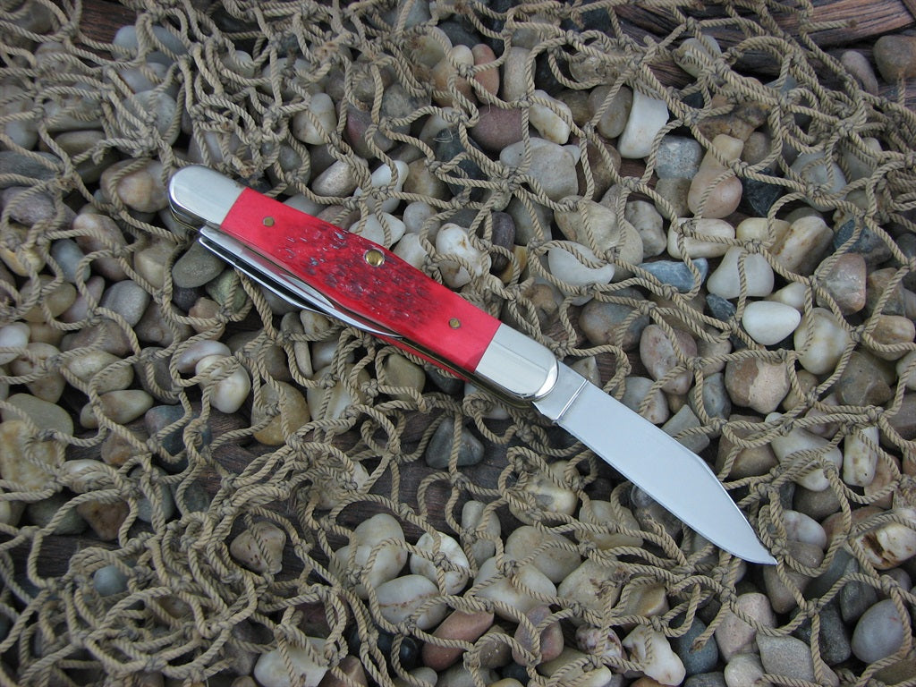 Case Cutlery 2000 Red Bone Whittler with TruSharp steel 6383